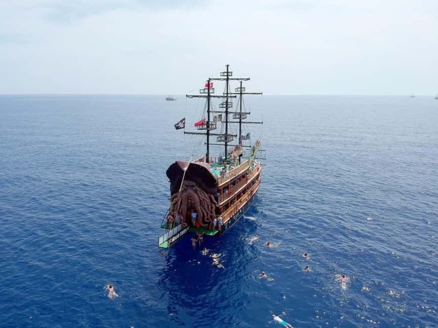 Alanya Pirate Boat: Lunch, Disco & Foam Party Included - The Itinerary in Detail