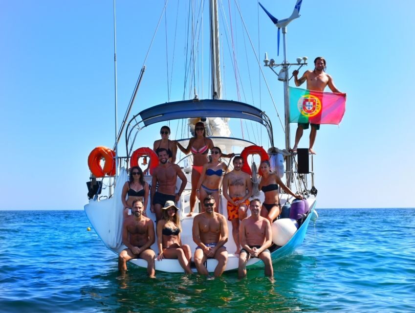 Albufeira: Sailing Boat Cruise BBQ & Open Bar on the Beach - Scenic Stops and Cave Viewing