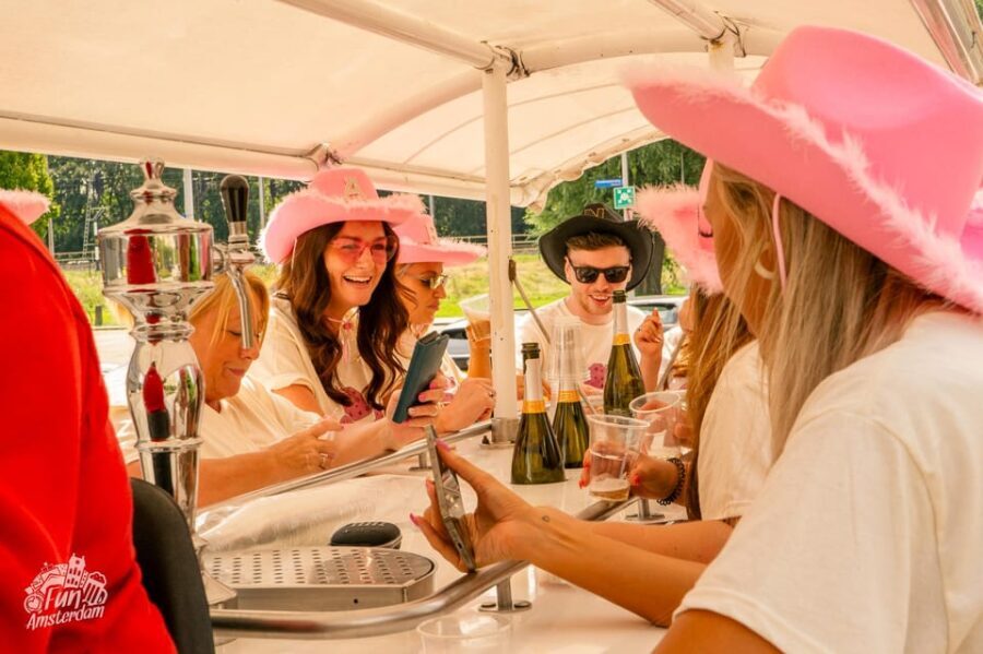 Amsterdam: Dutch Prosecco Party Bike - Detailed Breakdown of the Itinerary