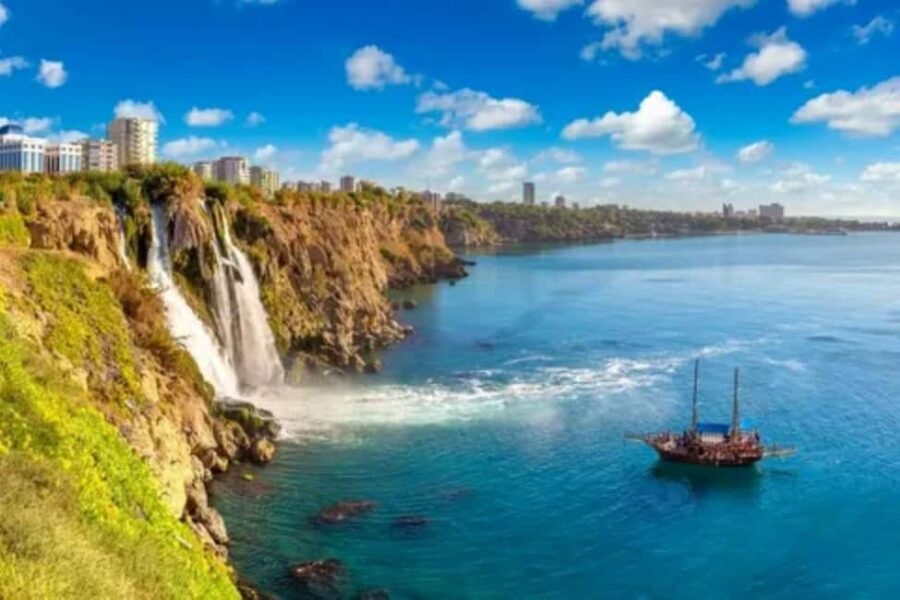 Antalya Boat Tour: Düden Waterfall, Swim & Soft Drinks - The Itinerary in Detail