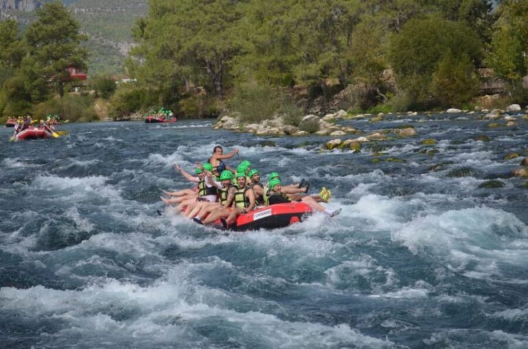 Antalya: Canyoning, Rafting, Quad, Jeep & Zipline with Lunch - Rafting: Splashing Through 14km of Whitewater