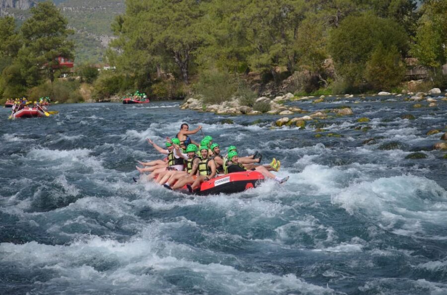 Antalya: Canyoning, Rafting, Quad, Jeep & Zipline with Lunch - Rafting: Splashing Through 14km of Whitewater