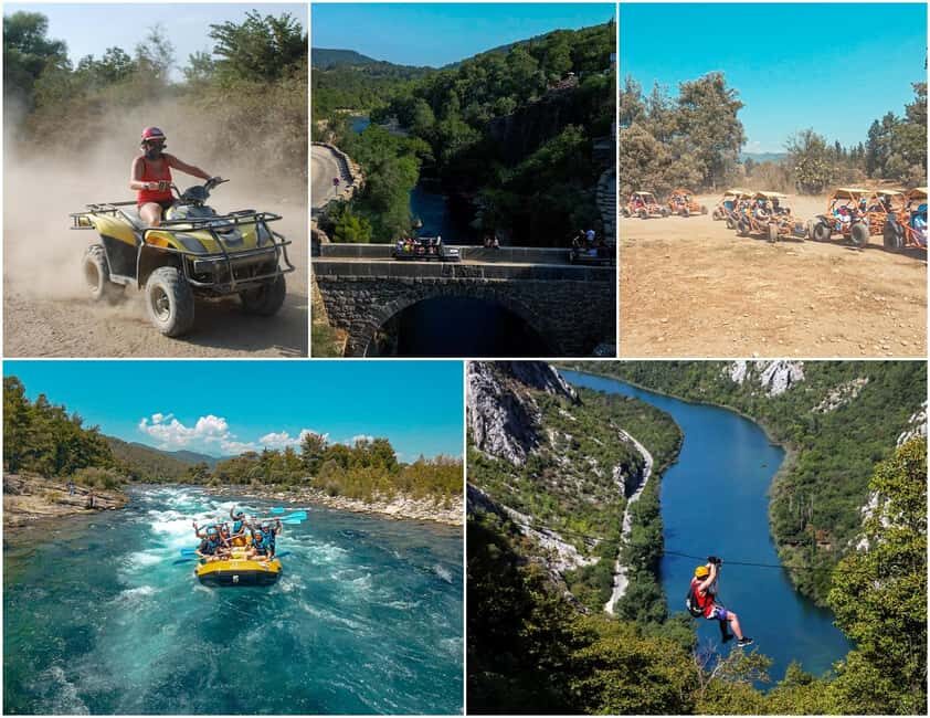Antalya/Side: Quad, Buggy, Rafting & Zipline Tour with Lunch - Activities Breakdown and Authentic Insights