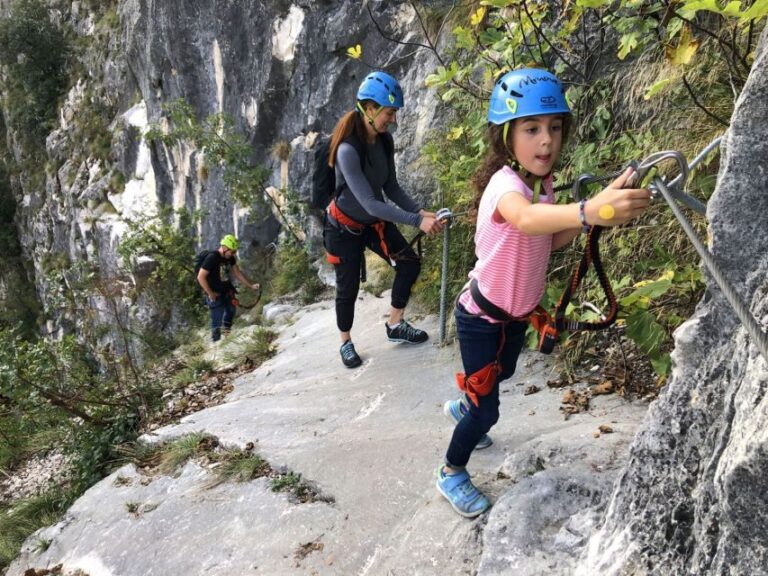 Arco: Via Ferrata Family-Friendly Climbing Tour - The Itinerary in Detail