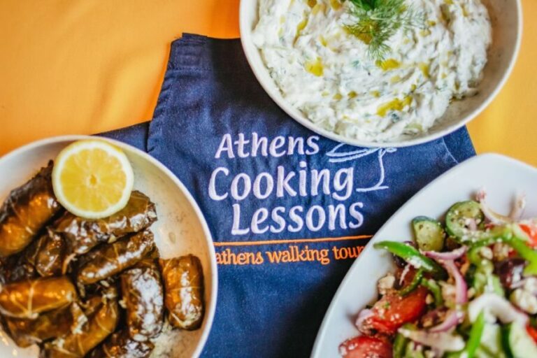 Athens: Greek Cuisine Cooking Class and 3-Course Dinner - Key Points
