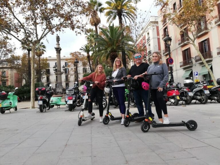 Barcelona: Electric scooter tour along the promenade and parks - Detailed Breakdown of the Itinerary