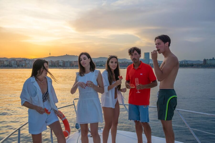 Barcelona: Sunset sailing in yatch with wine and snacks - The Experience in Detail