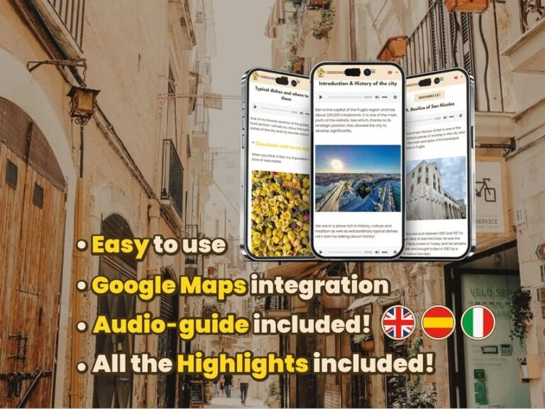 Bari: Digital guide made with a Local for your tour - The Itinerary: What to Expect from the Tour