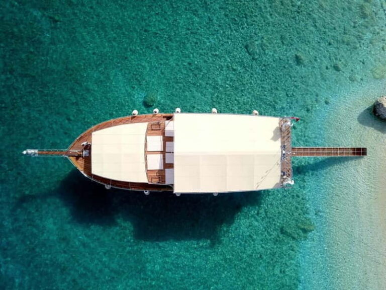 Belek/Antalya/Kemer: Suluada Sunset Boat Tour with Dinner - The Bays of Suluada: Swimming and Sunbathing