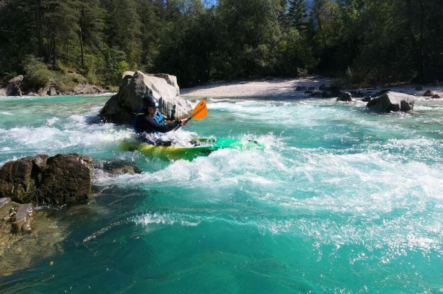 Bovec: Iconic Sit-on-Top Kayak Tour on Soa River +FREEphoto - The Itinerary in Detail