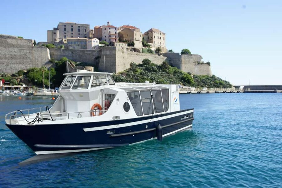 Calvi: guided boat tour for 48 people to Scandola - The Itinerary in Detail