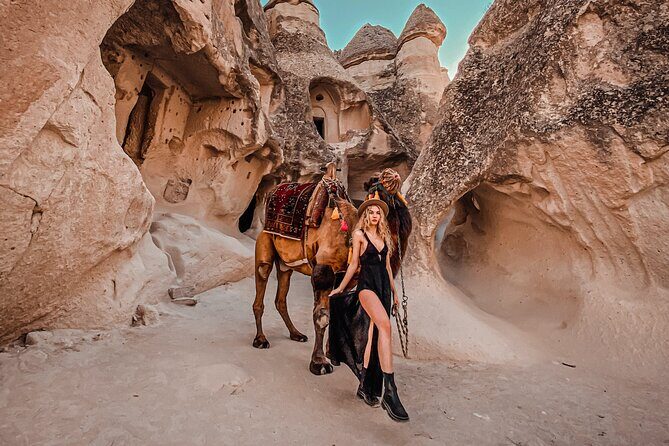 Camel Ride Through Cappadocia's Fairy Chimneys With Balloon view - The Sum Up