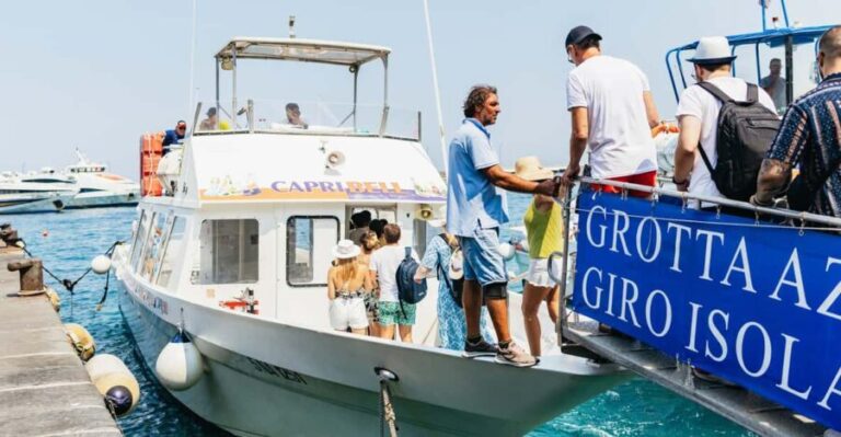 Capri: Island Boat Tour and Optional Blue Grotto Visit - The Experience from the Passengers’ Perspective