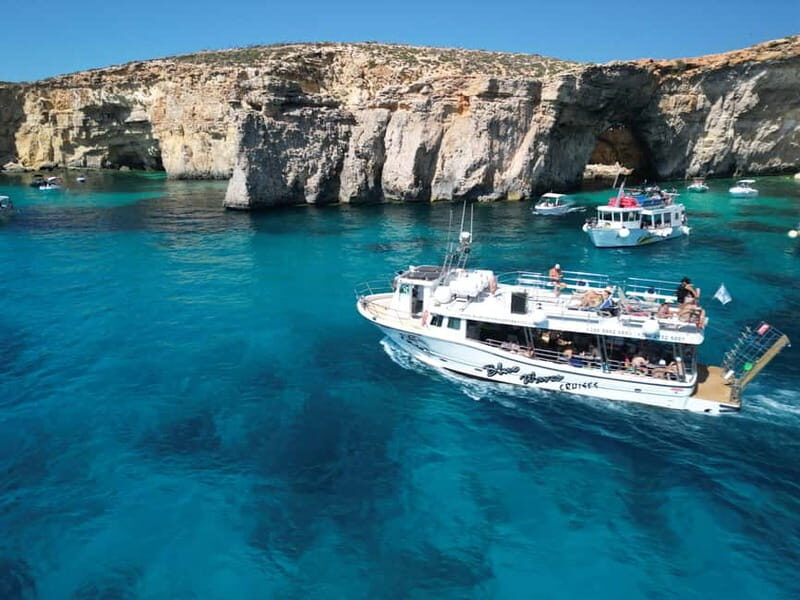 Comino Blue Lagoon & Crystal Lagoon - 3 Bay Cruise - In-Depth Look at Each Stop