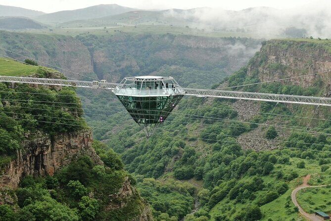 Dashbashi Canyon, Glass Bridge, Bicycle Zip Line, Swing, Private Full Day Tour - Dining with a View