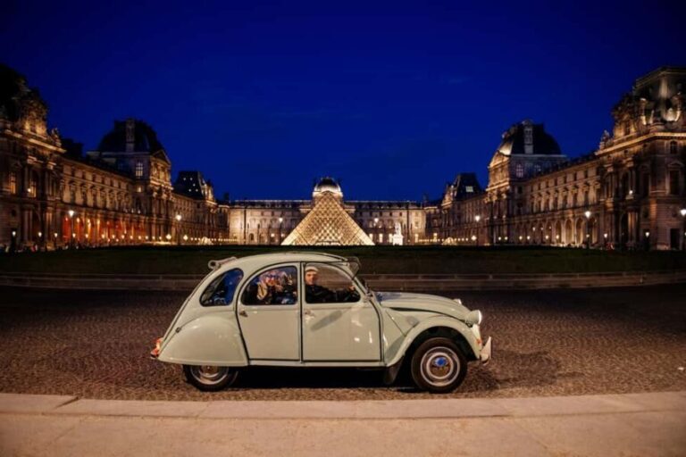 Explore Paris in a vintage 2CV, day or night, with a Champagne option - The Value and Pricing