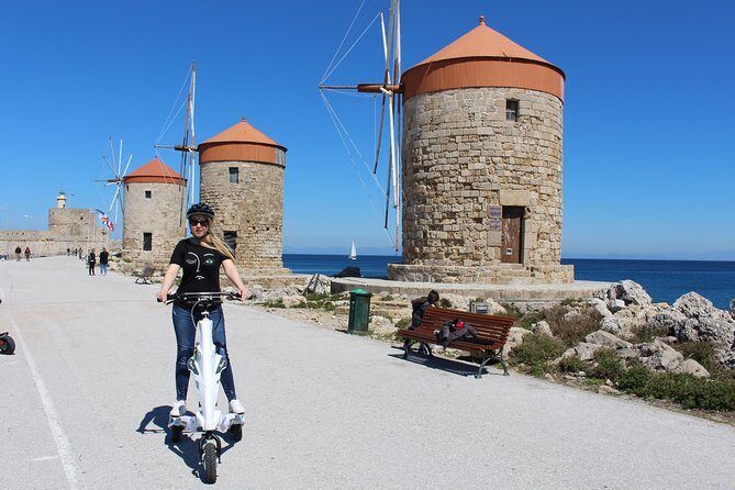 Explore the new town and the medieval town of Rhodes on scooters - 3 hours - The Sum Up