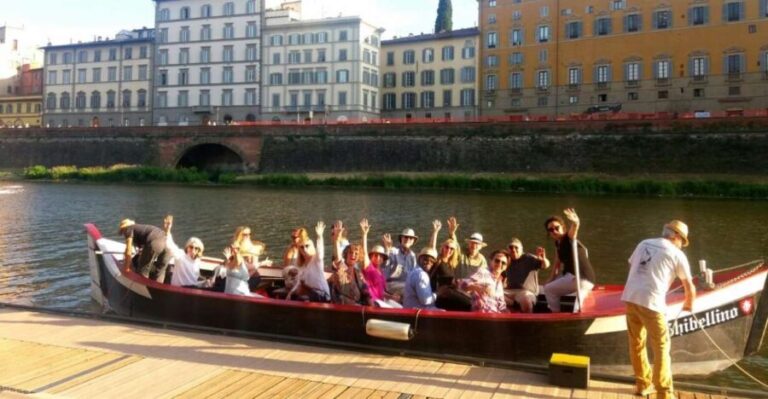 Florence: Guided Gondola Boat Tour with a Glass of Wine - The Itinerary Breakdown