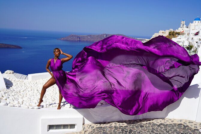 Flying Dress Photoshoot in Oia Private entry to Blue Dome - Pricing and Value Considerations