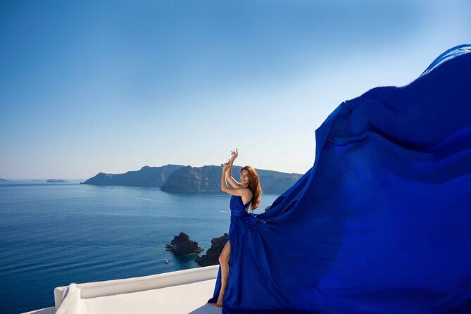 Flying Dress Photoshoot in Santorini - The Value of the Experience