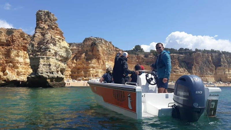 From Armação de Pêra: Private Benagil Beaches Boat Tour - The Sum Up
