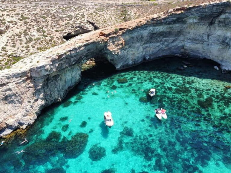 From Sliema: Comino, Crystal Lagoon, and Blue Lagoon Cruise - Blue Lagoon: The Highlight and Its Challenges