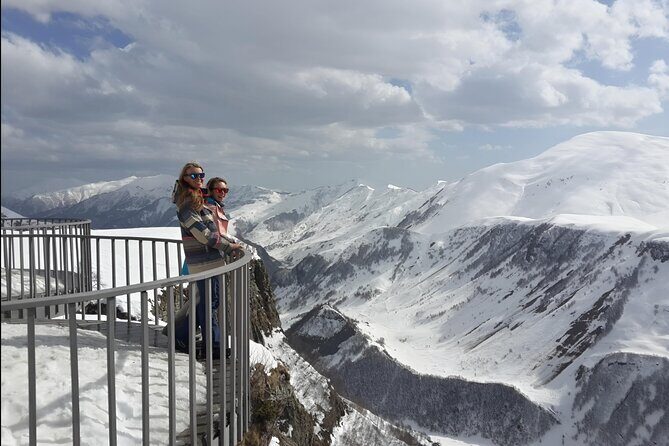 From Tbilisi Daytrip Kazbegi Gudauri & Zhinvali Guided Group Tour - Transportation and Group Size
