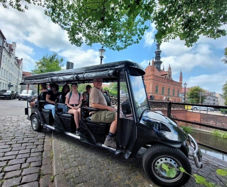 Gdansk: City Sightseeing Tour by Golf Cart LIVE GUIDE 60 min - The Itinerary: What to Expect