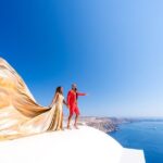 GROUP FLYING DRESS PHOTOSHOOT in Santorini - The Value of the Experience