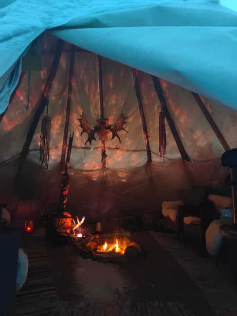 Husky Farm Visit with HuskySled Ride and Campfire - Cozy Campfire and Cultural Touches