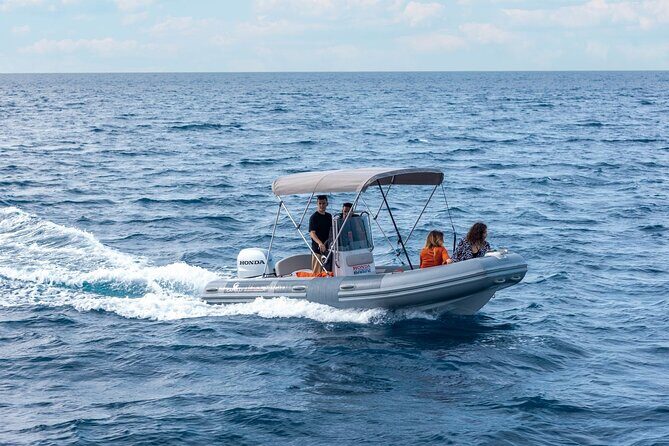 Latchi: Self Drive boat with masks/optional transfer from Paphos - The Boats and Safety Measures