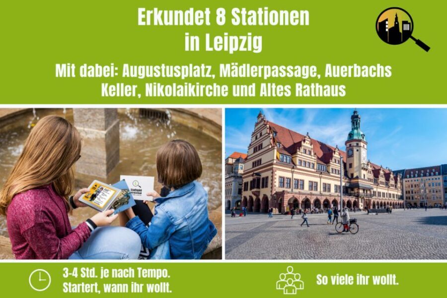 Leipzig: Scavenger Hunt Self-Guided Tour for Children - How the Puzzles and Landmarks Combine