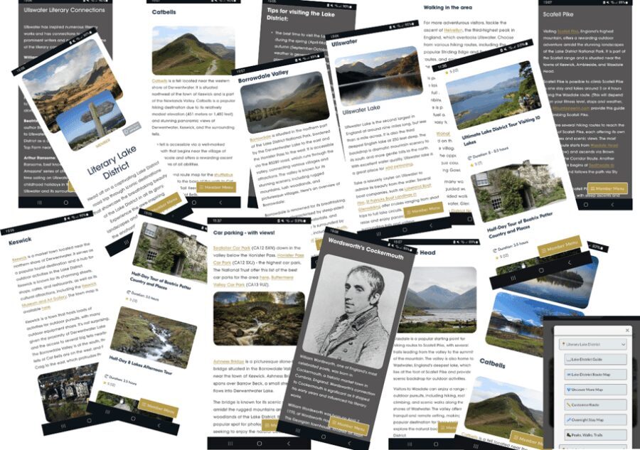 Literary Lake District: Online Road Trip Travel Guide - An In-Depth Look at the Literary Lake District Guide