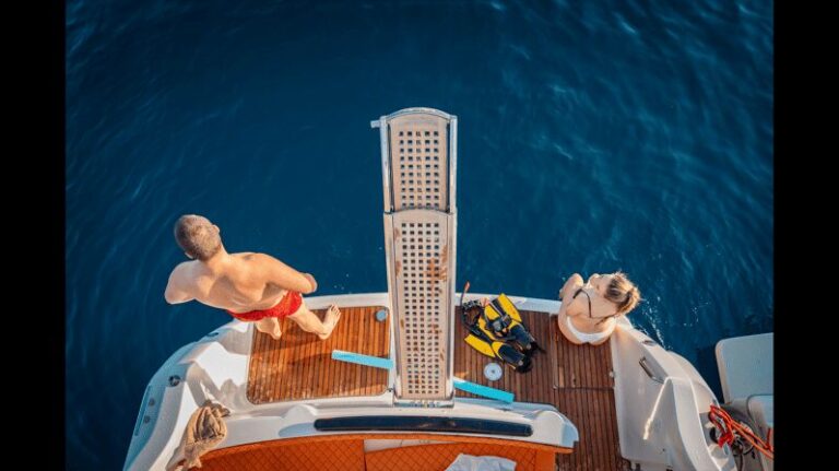 Luxury yacht: Sunset Blue Cave & Panoramic Tour w Wine - Itinerary Breakdown