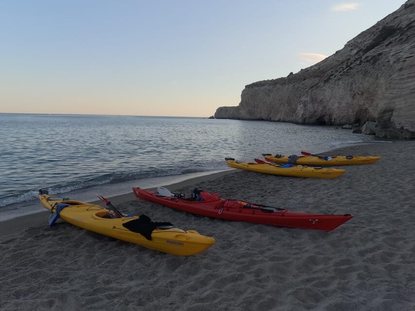Milos: Romantic Semi Private Sunset Kayaking Tours - The Itinerary in Detail
