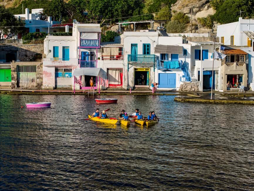 Milos: Semi Private Sunset Kayak Tour to Klima - The Sum Up