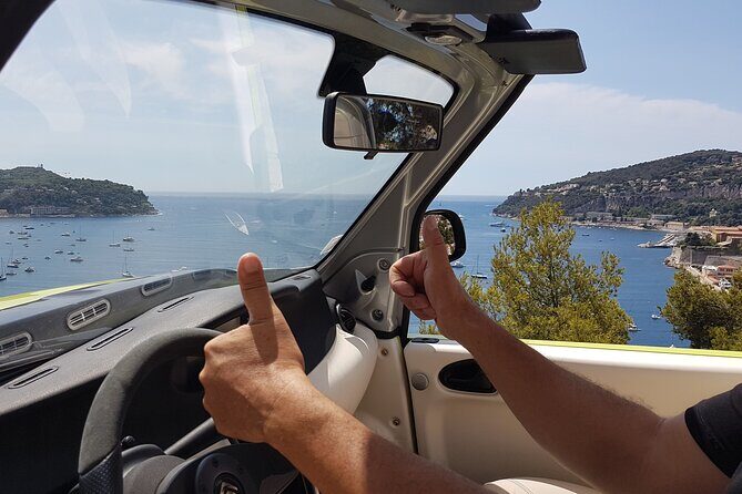 Nice-Monaco-Eze-Nice in 4 seats electric convertible you drive - A Detailed Breakdown of the Itinerary