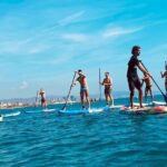 Paddle Surfing in Barcelona - Paddling at Barceloneta Beach