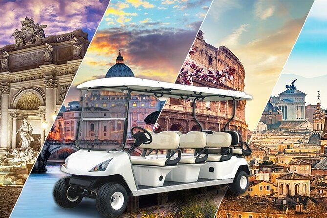 Piazza's, Fountains, Monuments & Basilicas of Rome by Golf Cart - The Scenic Belvedere del Gianicolo