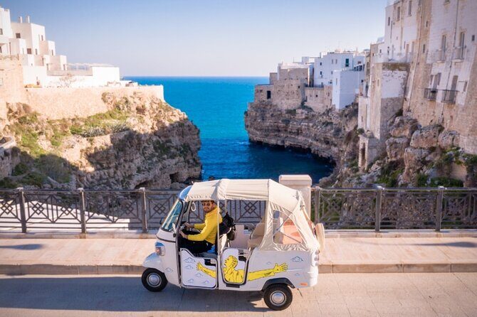 Polignano Coast with Private Tuk Tuk Tour and View of the Caves - Transportation and Group Size