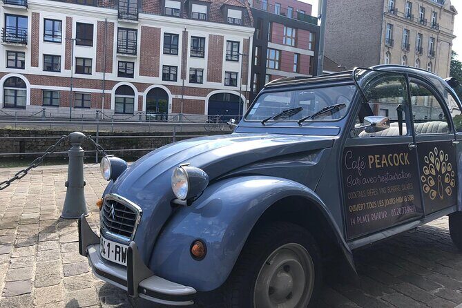 Private Lille Tour by Classic Convertible 2CV with Champagne - The Stops: What to Expect