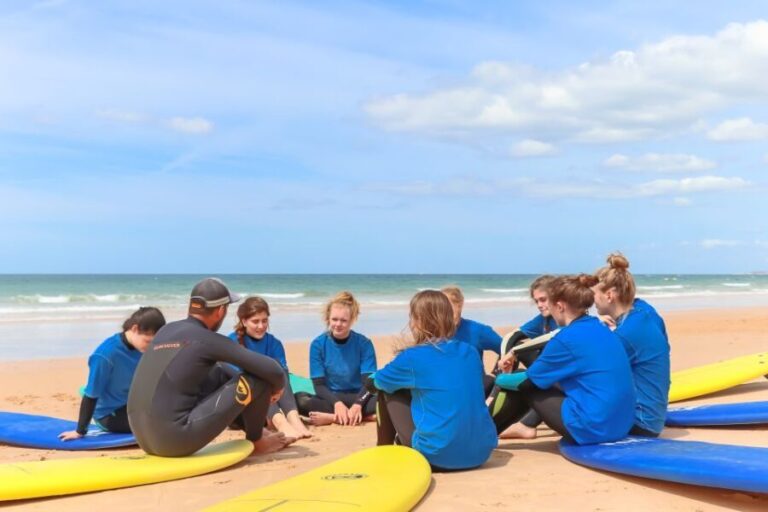 Quarteira: 2-Hour Surf Lesson at Falésia Beach - An Authentic Surf Experience with Top-Notch Guides