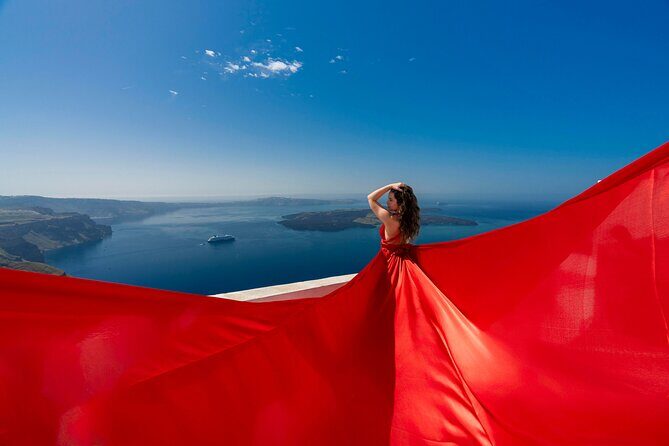 Santorini Flying Dress Photoshoot - Planning and Logistics