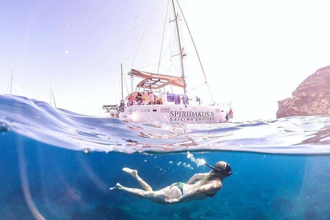 Santorini Private Catamaran Cruise with BBQ, Open Bar & Transfers - In-Depth Look at the Experience