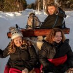 Sleigh or wagon ride in the arctic Country side - The Sum Up