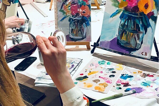 Wine and Painting Workshop Experience in Brussels - The Artistic Experience