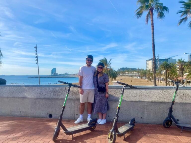 Barcelona: beach E-bike or E-Scooter Tour - Key Points
