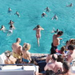 BBQ Boat: Nafsika II Sunset BBQ, Waterslide & Swimming Trip - The Waterslide and Swimming Break