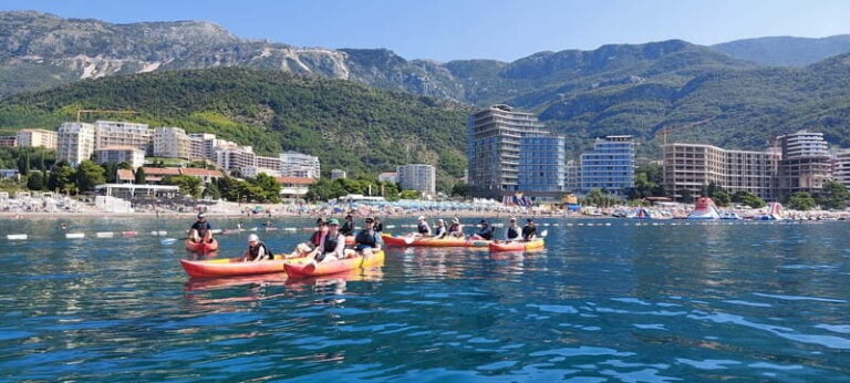 Budva: Becici Beach to Sveti Stefan Island Kayak Tour - Paddling and Sightseeing – The Heart of the Tour