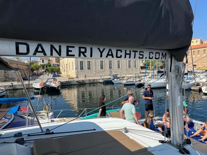 Chania Old Port: All-inclusive Catamaran Trip Agioi Theodori - The Cruise Itinerary: A Day at Sea